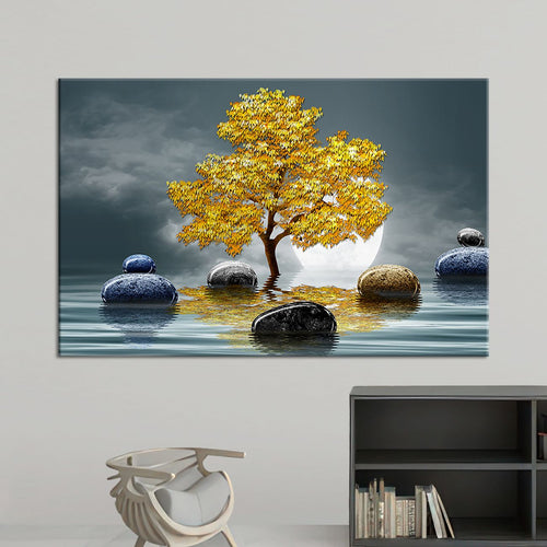 Реката на сиви и златни камења