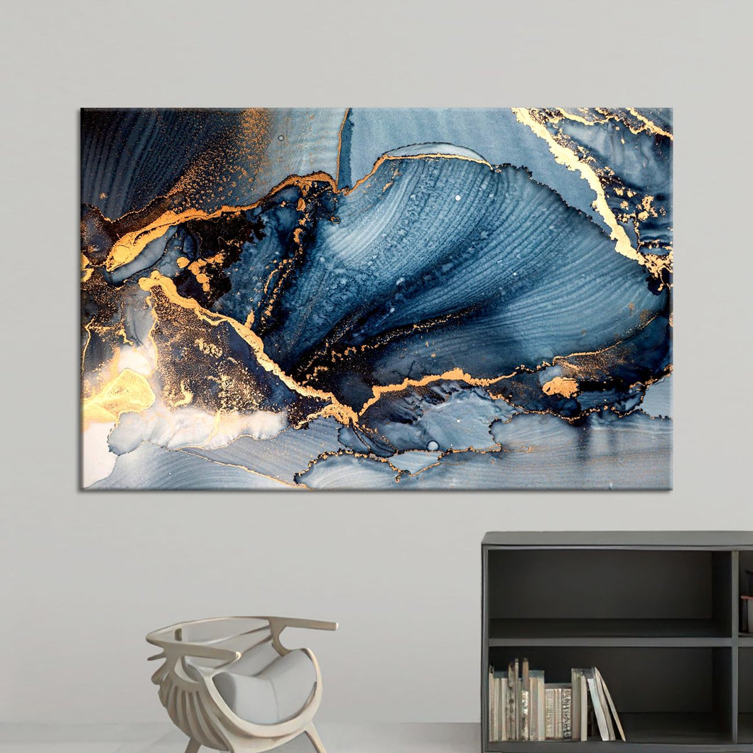 Апстракција на син цвет