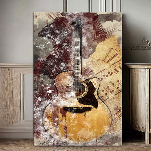 Златни ноти на гитара