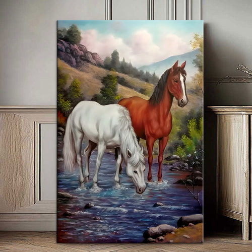 Приказната за белиот и кафениот коњ