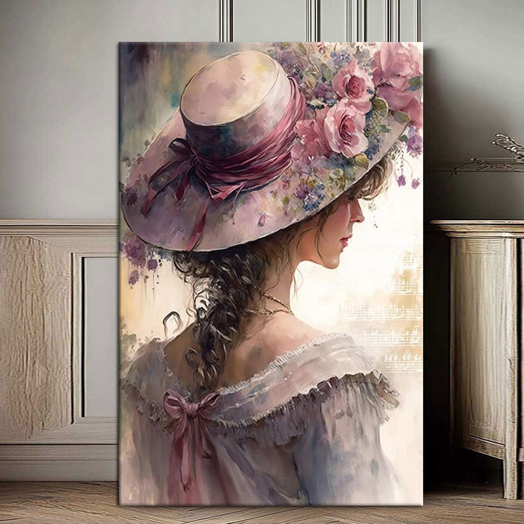 Цветната шапка на девојката