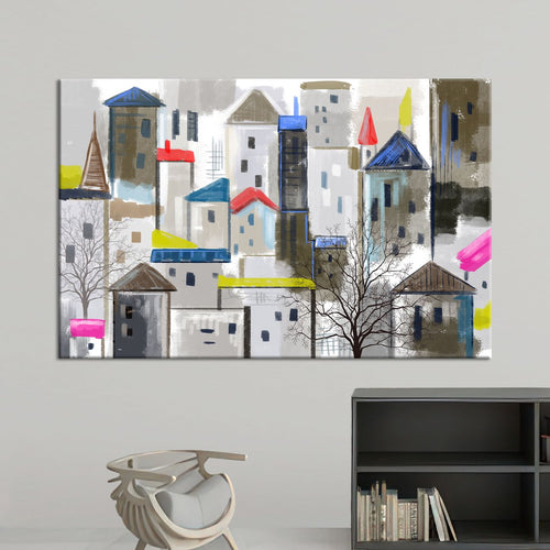 Шарени згради