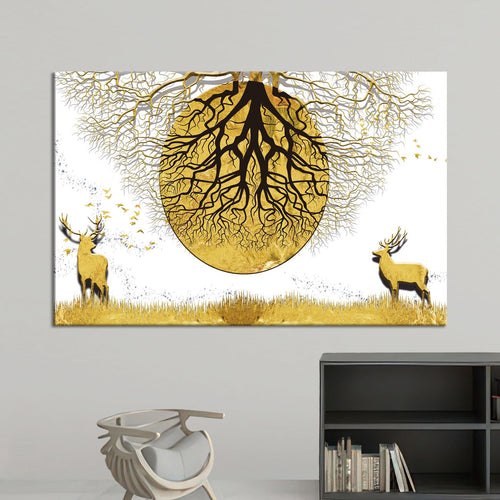 Двата елена и златната месечина