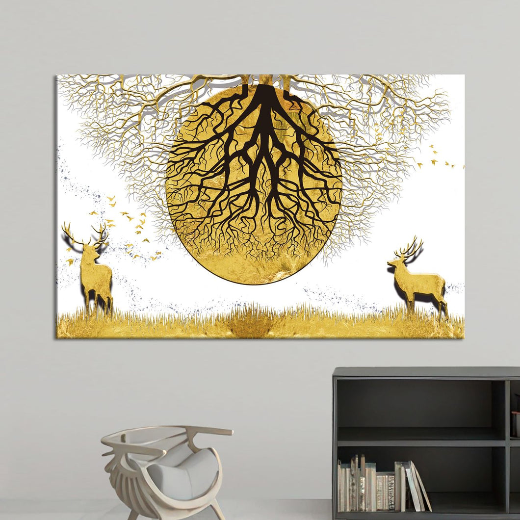 Двата елена и златната месечина